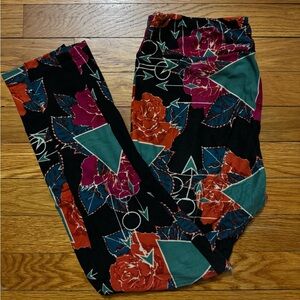 LuLaRoe Leggings Black,Pink,Green,Blue,Orange, Geometric and Floral, size OS